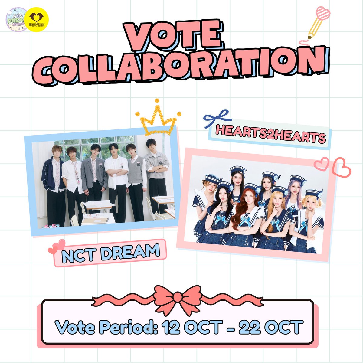 forsupportDREAM's tweet photo. 🎡 𝐕𝐎𝐓𝐄 𝐂𝐎𝐋𝐋𝐀𝐁𝐎𝐑𝐀𝐓𝐈𝐎𝐍 🎡 #โหวตนี้เพื่อน้องดรีม

@forsupportDREAM x @H2HVOTINGTEAM

🎯 200 โหวตต่อวัน
📅 𝗩𝗼𝘁𝗲 𝗣𝗲𝗿𝗶𝗼𝗱: 12 Oct – 22 Oct

🩵 𝗡𝗖𝗧 𝗗𝗥𝗘𝗔𝗠 🩵
🏆 𝟤𝟢𝟤𝟨 𝘔𝘈𝘔𝘈 𝘈𝘞𝘈𝘙𝘋𝘚 – 𝘍𝘈𝘕𝘚’ 𝘊𝘏𝘖𝘐𝘊𝘌 (𝑀𝐴𝐿𝐸)

💗 𝗛𝗘𝗔𝗥𝗧𝗦𝟮𝗛𝗘𝗔𝗥𝗧𝗦 💗
🏆  𝟤𝟢𝟤𝟨 𝘔𝘈𝘔𝘈 𝘈𝘞𝘈𝘙𝘋𝘚 – 𝘍𝘈𝘕𝘚’ 𝘊𝘏𝘖𝘐𝘊𝘌 (𝐹𝐸𝑀𝐴𝐿𝐸)

📲 𝗣𝗹𝗮𝘁𝗳𝗼𝗿𝗺: Mnet Plus 
🗳️ 𝗟𝗶𝗺𝗶𝘁: 1 ID / Device / Day (ตัดรอบวันใหม่ตอน 22:00 น. 🇹🇭)