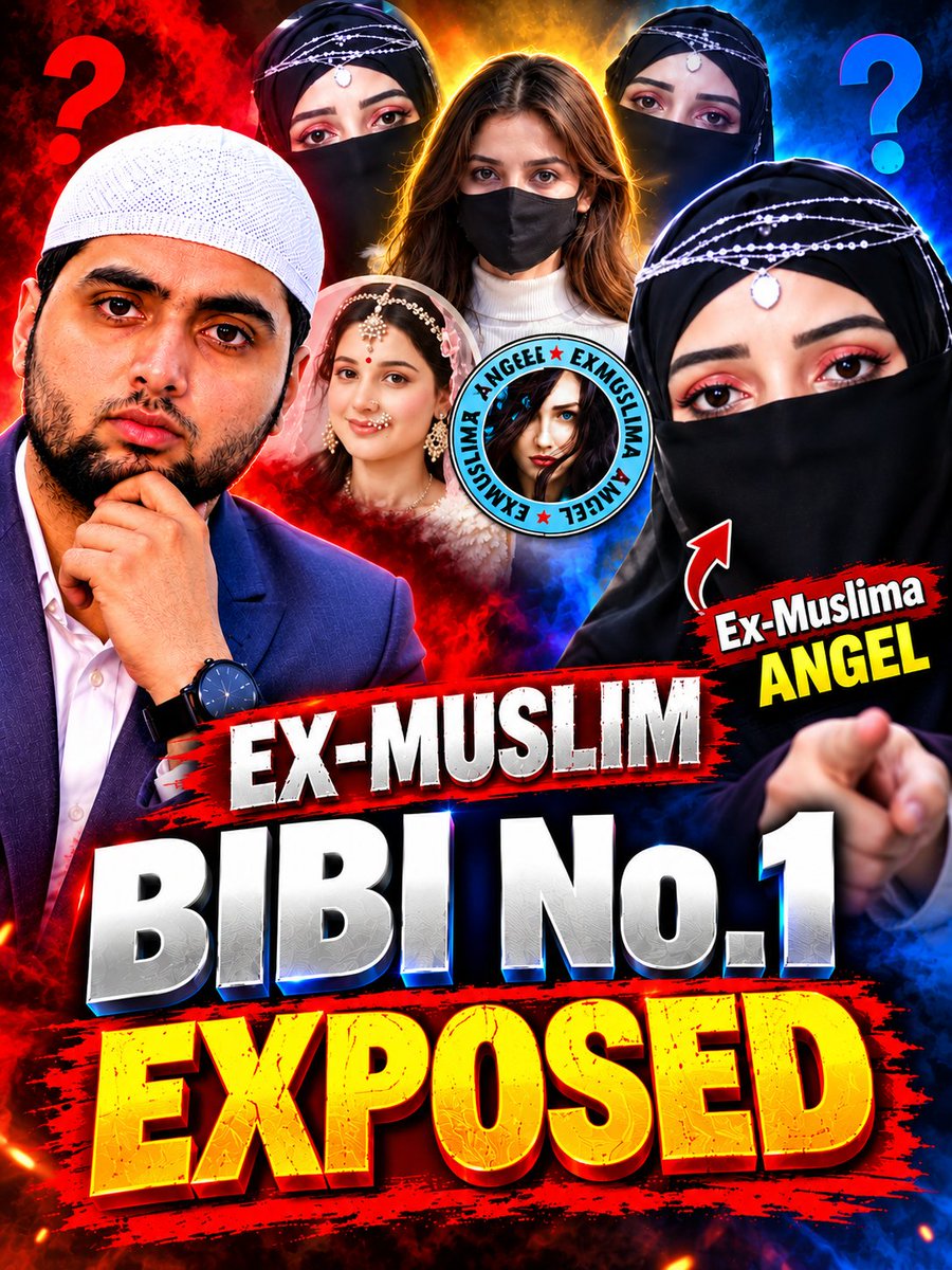 IRPCindia's tweet photo. 🔥 EX-MUSLIM BIBI NO.1 EXPOSED! 😱
Ex-Muslima Angel ke claims ka hoga jawab! 🔥
📌 Exposing Ex-Muslim Ep. 69
😂 Taiyaar rahiye, aaj ki LIVE debate miss mat karna!
🔗 Watch Live:
https://t.co/5NzXPBrUXJ
#ExMuslimAngel #ShadabAhmad #IRPCIndia #ExposingExMuslim #IslamicDebate https://t.co/VeHlKr9RP9