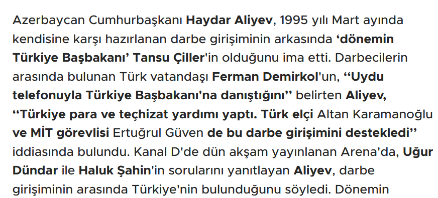tatlises27's tweet photo. @buharalidervis Hürriyet'in 1998 yılındaki bir haberinden kalma yazı. Çiller ne kadar sahaya etki etmeye çalışsa da Demirel kankasına tek bir telkinde yerle bir etti. https://t.co/HApTIbVrKQ