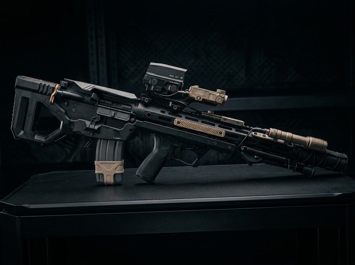 SRUGBB's tweet photo. Redefining the platform. The SARB15 Bullpup AR15.
Compact footprint. Uncompromised power.
We took the versatility of the AR15 and packed it into a sleek, perfectly balanced bullpup configuration. No wasted space, just pure tactical engineering.
#SARB15 #BullpupAR15 https://t.co/oUj5zm8IP8