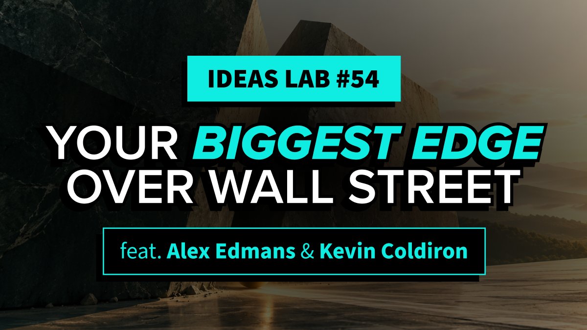 TopTradersLive's tweet photo. What advantages do individual investors have over professionals?

In this Ideas Lab episode, Kevin Coldiron speaks with @aedmans about the surprising advantages individual investors might have and how they can put them to good use.

Find out more 👇👇

https://t.co/i25m3uXae1 https://t.co/QB14jtnwqX