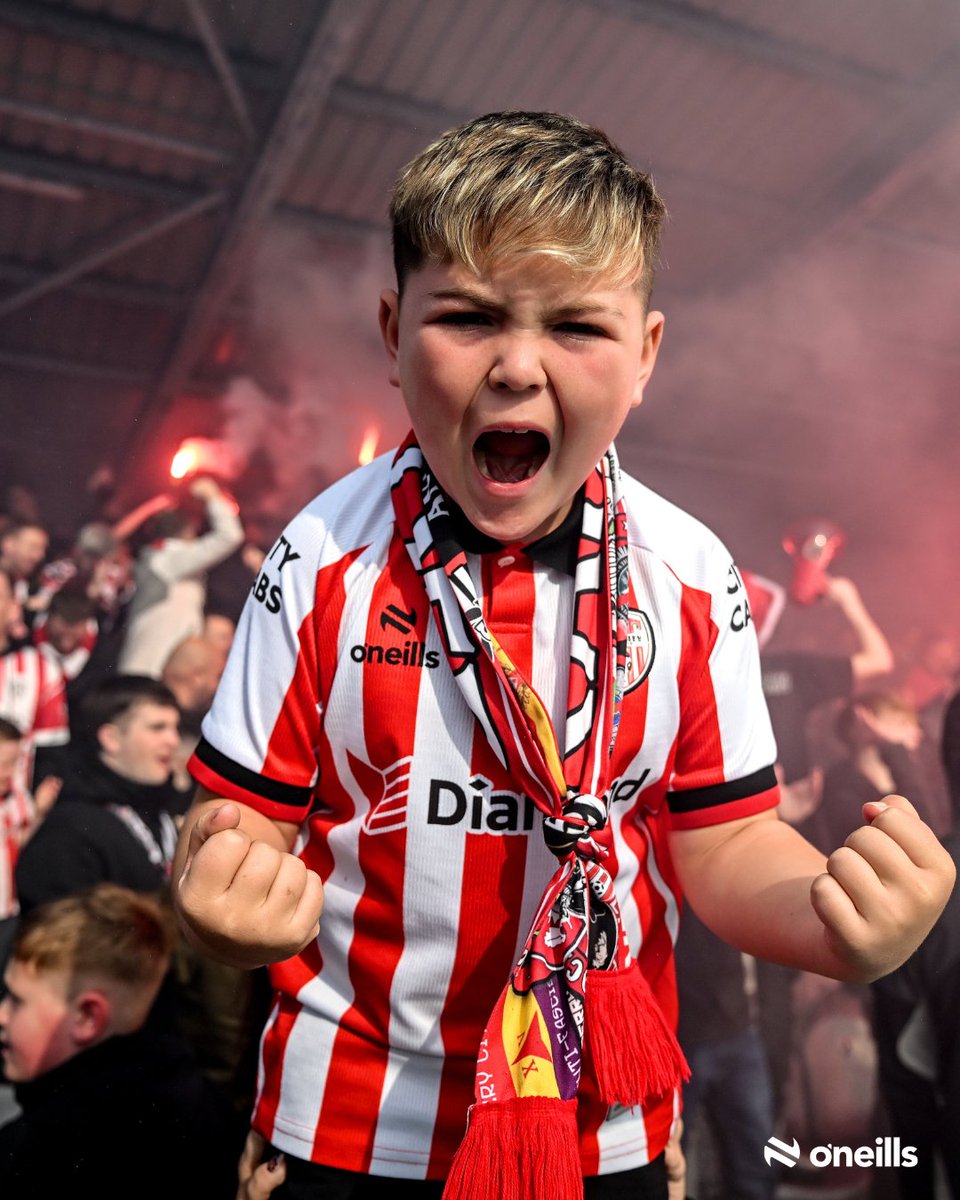 ONeills1918's tweet photo. THE DREAM IS ALIVE. 🔴⚪️
The Candystripes are Aviva bound 🏆👏
#DerryCity #FAICup #LOI #ONeills https://t.co/1FypxHIghC