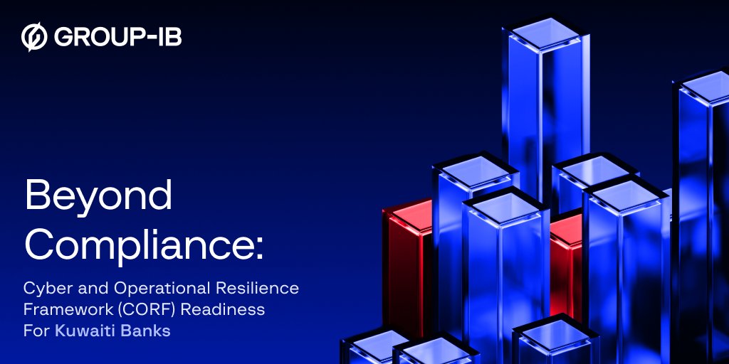 GroupIB's tweet photo. ⚠️ CORF Version 1.0 replaced Kuwait's 2020 #Cybersecurity Framework.
A policy on paper is no longer a control. #Kuwait regulation now asks for tested recovery plans, reviewed architecture and live vendor monitoring, scored on a five level maturity scale.
📘 See what changes and where to start: https://t.co/w7bhUx05Lr