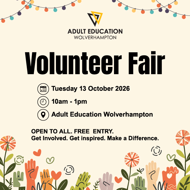 WolvesCouncil's tweet photo. ICYMI: Our @AEWolverhampton will be holding a Volunteer Fair tomorrow (Tuesday) – giving people the chance to find out about volunteering opportunities in the city. Full story 👉 https://t.co/NTZPwWt40h (1/2) https://t.co/jbgv1U5Mzd