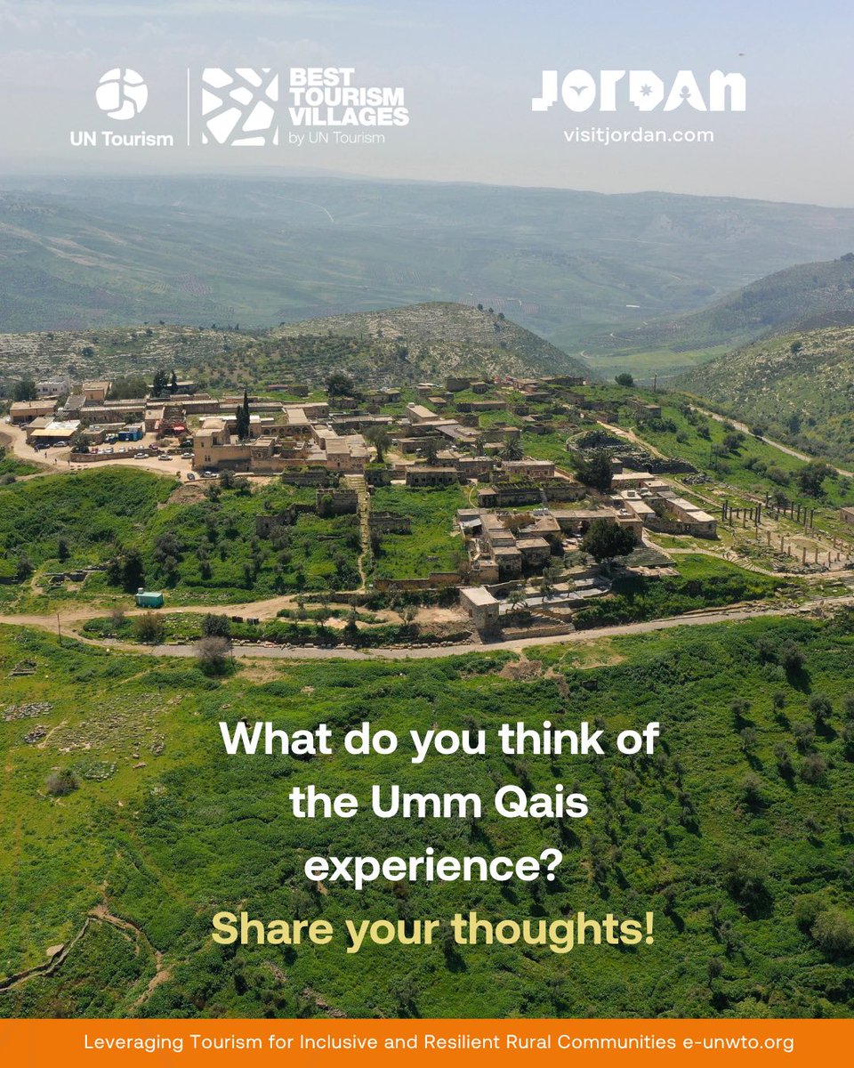 BTV_UNWTO's tweet photo. 🌿 Did you know? 

In Umm Qais #Jordan 🇯🇴, women tourism entrepreneurs are learning by doing, sharing knowledge, and visiting local businesses to strengthen rural tourism and support local communities.

Find out more🔗 https://t.co/q87ifTZp00 https://t.co/zVAnFlk2OK