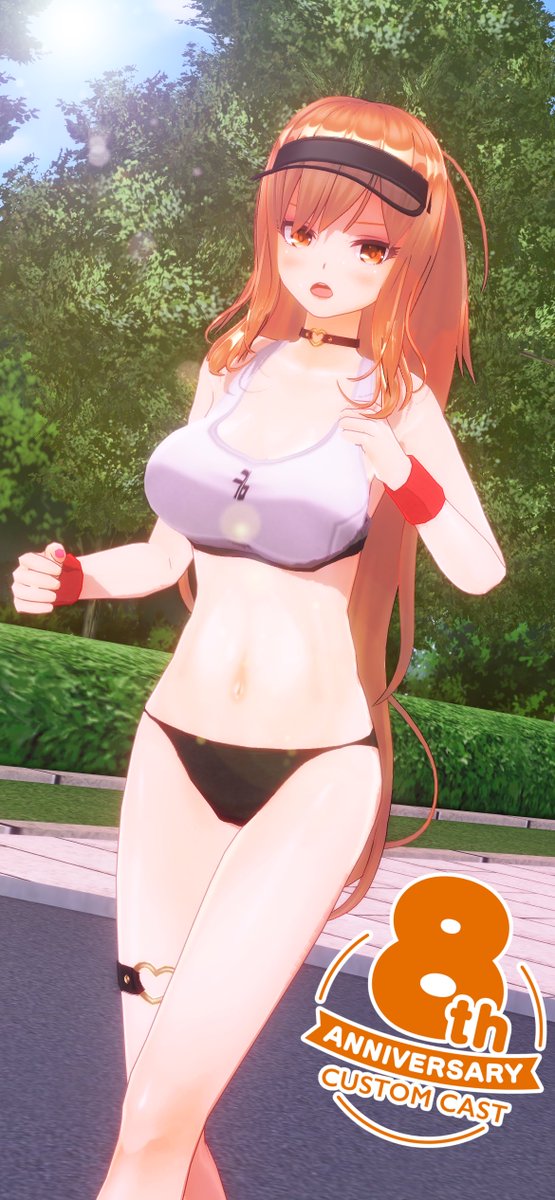 vr11blue's tweet photo. #カスタムキャスト8周年 
#カスタムキャスト

今日はスポーツの日ということでアスリート風にしてみました🏃‍♀️

ホント、このトップス欲しかったからすごく嬉しい！🥹 https://t.co/HEPTlkVowS