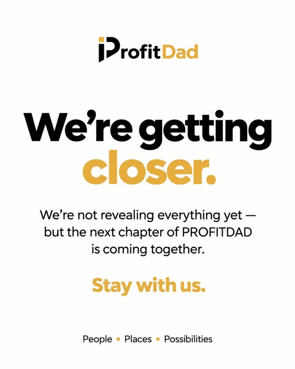 profitdad_ltd's tweet photo. Quiet progress. Real movement.
We’re getting closer and the next chapter of PROFITDAD is taking shape.
Stay with us.
#PROFITDAD #ComingSoon https://t.co/OftD9uXLuv