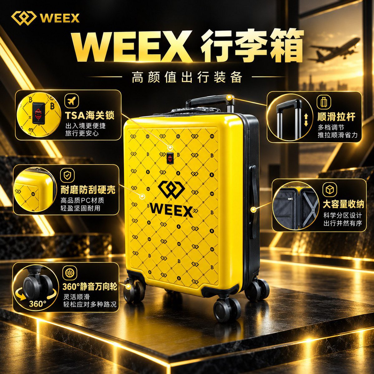 0xallen69's tweet photo. TOKEN2049 刚结束，我又去找 WEEX「申请一波福利」了 

给大家争取了一波周边，安排！抽十个人

🎁 WEEX 行李箱 × 5
💰 10 $USDT × 5

评论+点赞+转发

关注 @WEEXcn 和 @0xallen69，即可参与抽奖。
这次没去成的，下次争取拖着 WEEX 行李箱一起去 😎

#WEEX #TOKEN2049 #WEEX去token2049搞点大的 https://t.co/bu1G0XkVvO