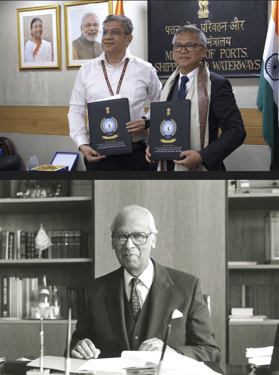 WMUHQ's tweet photo. WMU and the Government of India have signed an agreement establishing the C.P. Srivastava Professorial Chair in Shipping and Port Management, advancing maritime education, research and capacity development. https://t.co/V7oRtbM5hl 
#WMUHQ #MaritimeEducation https://t.co/eNsvkMN0sc