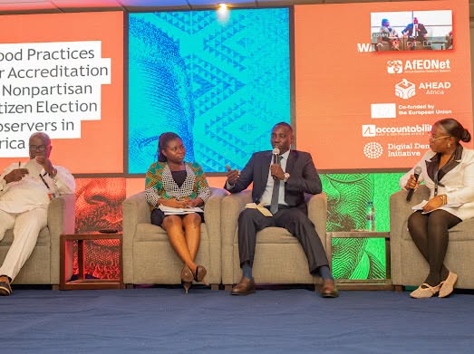 AccountLab's tweet photo. "When money can buy influence and technology can multiply it, how can we protect elections from these forces?" 

At the 3rd Electoral Integrity in Africa Summit in Accra, Ghana, participants highlighted the urgent need to equip citizens to assess and question online content, find ways to position young people as co-creators of democratic innovation, and build solidarity to protect citizen election observers’ independence and facilitate transparent and fair accreditation procedures.

We’re proud that Accountability Lab East and Southern Africa (ALESA) was among the Summit’s partners and that Habibou Diaou, Executive Director of Accountability Lab Mali, was among the speakers.