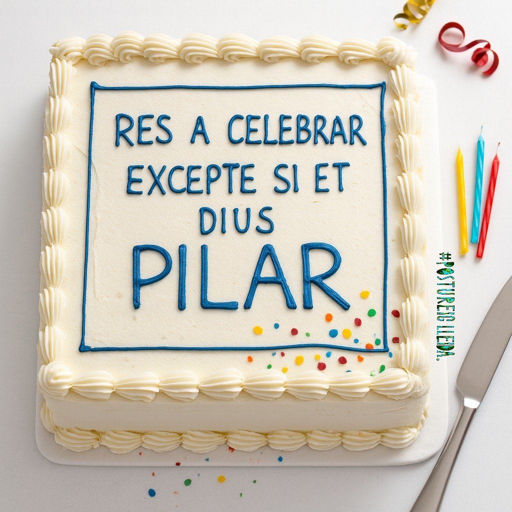 PostureigLleida's tweet photo. Com cada any, tenim unes quantes Pilars a casa i el 12-O hem de navegar com podem... Felicitats Pilars! 💙 #ResACelebrar https://t.co/JCua4T9H6p