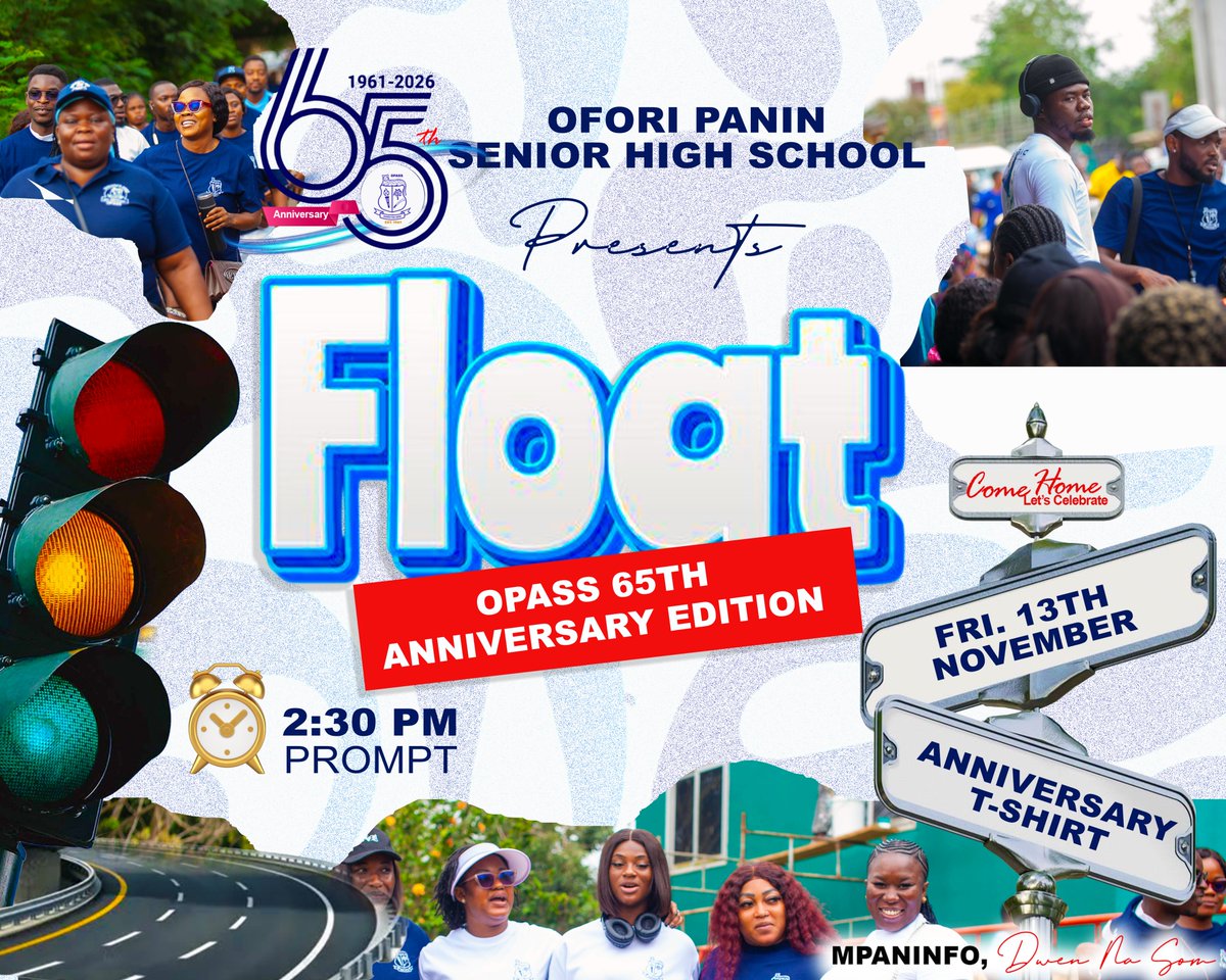 Oposa_Global's tweet photo. @OforiPaninSHS @OpaShS @__lleonar_d @OforiPaninFie @mpaninfo Attached are the individual flyers for each activity with full details.
This is our moment! 65 years of Excellence, 65 years of Pride!
Let's all come home and make history together!

OPASS AT 65 - OUR STORY, OUR PRIDE! 💙🤍
#OPASSat65 #OPASS60Plus5 #Homecoming https://t.co/Bx5ae99eKt