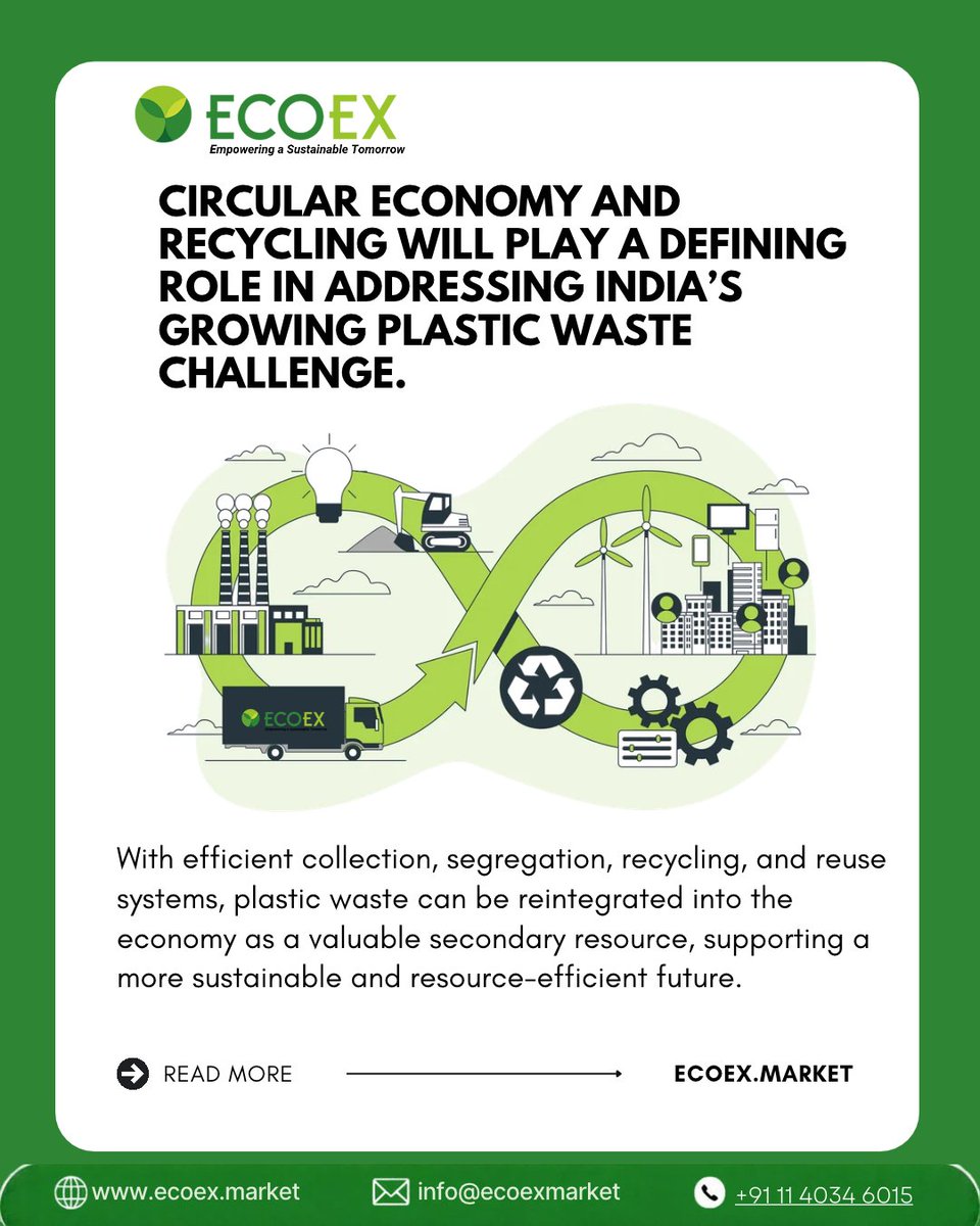 ex_eco's tweet photo. India’s $194 billion textile industry presents a significant opportunity for textile recycling and circularity.

#EcoEx #TextileRecycling #CircularEconomy #TextileToTextile #SustainableFashion #TextileWaste https://t.co/LPUG8pCzUi