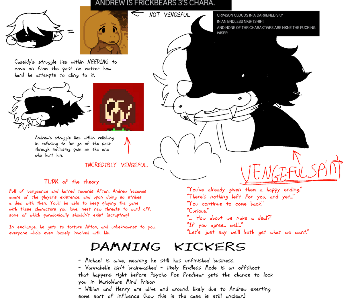 artillleryangel's tweet photo. Here's my bullshit Crackpot Endless Mode theory that I came up with literally the day before Rick started evil fuck you die posting https://t.co/mxw47tVkc8