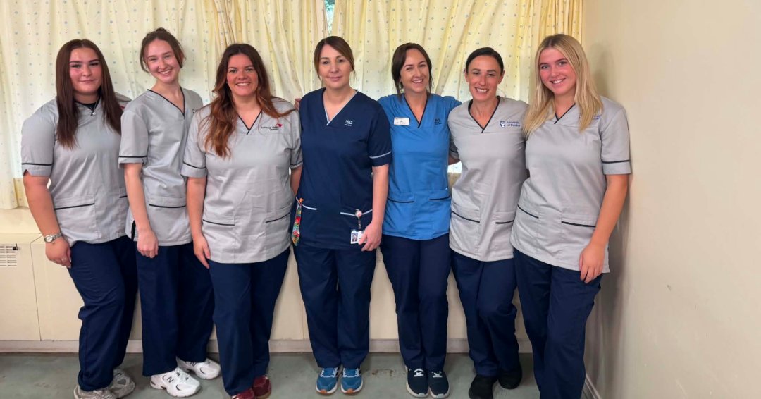 nhsfife's tweet photo. The team at Whyteman’s Brae Hospital’s Ravenscraig Ward have welcomed their latest intake of newly registered nurses, with homemade themed cakes specially prepared by Charge Nurse Jo. 🧁 https://t.co/hoiuMU3iKv