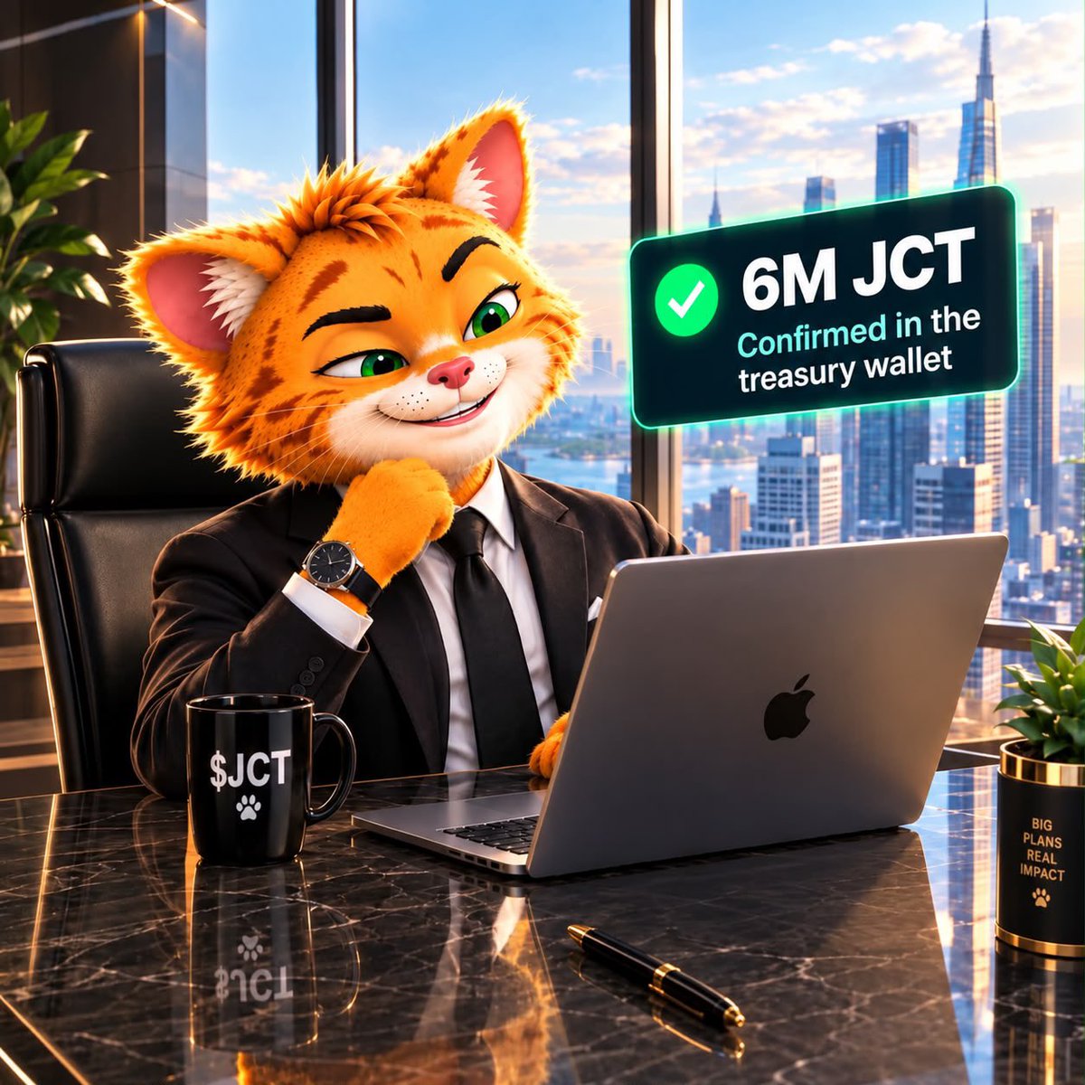 Just_Cat_Coin's tweet photo. JUSTCATians… ✨🐈

They said the Treasury is “nothing”?

We say let’s talk facts, not opinions…

✅ 6M $JCT confirmed in the treasury wallet.

A treasury is a responsibility, not a trophy. Its real value lies in transparent management, clear objectives, and what the community can build around it.

We’re not asking anyone to believe blindly.

Watch. Verify. Hold us accountable.

$JCT  is BUILDING…..