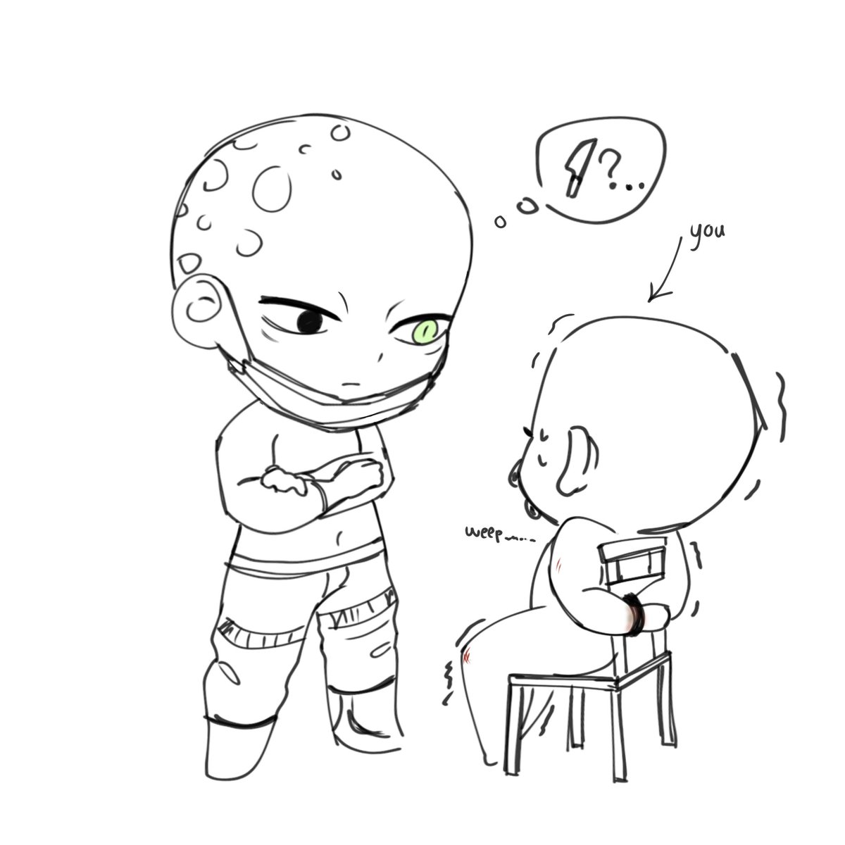 dachiill's tweet photo. Oughh baldie Amon #w1wd #amon https://t.co/IcYVDyuuIA