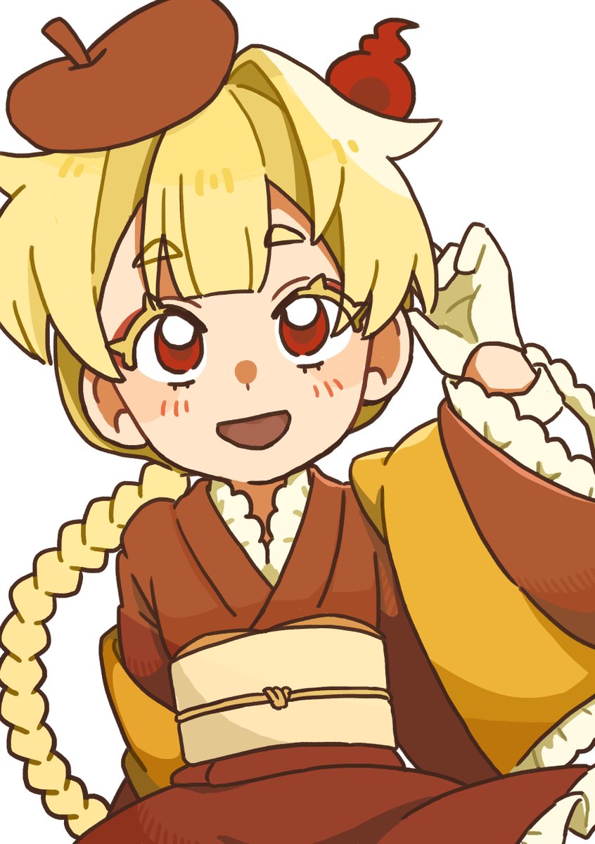 mumi0063's tweet photo. #泉下街の夜遊び組 #イラスト 
着物ラフルちゃん（秋カラーver） https://t.co/QNYwfz80BK