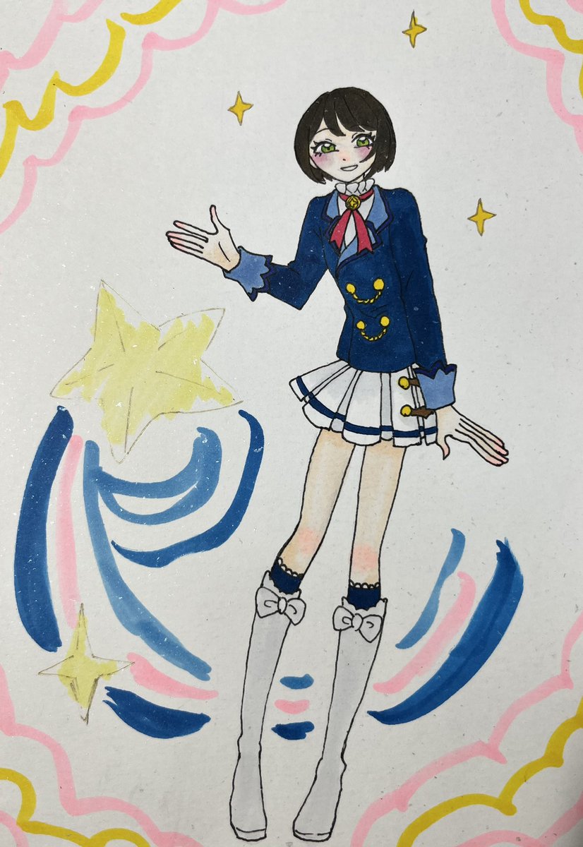 niyu_esi's tweet photo. いゔぃさん(@j5n5q )のマイキャラちゃん
イヴィちゃんを描かせていただきました！
大人っぽくてそれでいて可愛さが溢れるとっても素敵なアイドルです！！
これから仲良くなれたら嬉しいです☺️ https://t.co/w4jSufN1hl