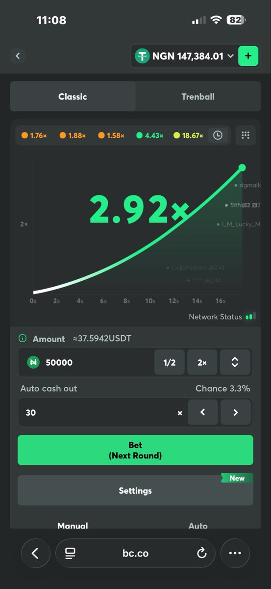 Talentedvirtual's tweet photo. The trending chart looks pretty good at this moment, don’t dull

 banker:    x50.00 auto cashout is trending soon

Time frame: 11:05AM   Till  3:00PM

Register and play via link: https://t.co/nf79c7KP82

 start your rollover 

Check my pinned video here to navigate and cashout https://t.co/b43EMt791Q