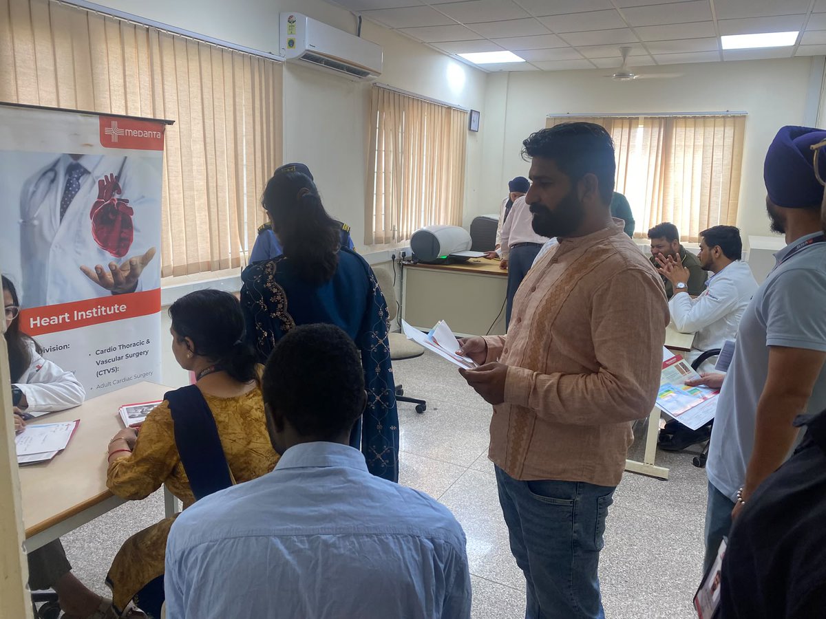GnaUniversity's tweet photo. #GNAUniversity’s NSS Wing, in collaboration with the Department of Radiology and the Department of Medical Radiology and Imaging Technology, organized a health check-up camp called ‘Swasthya Sathi’ in partnership with Medanta – The Medicity, Gurugram.
#bloodcheckupcamp #nsswing https://t.co/FwTyxePoYk