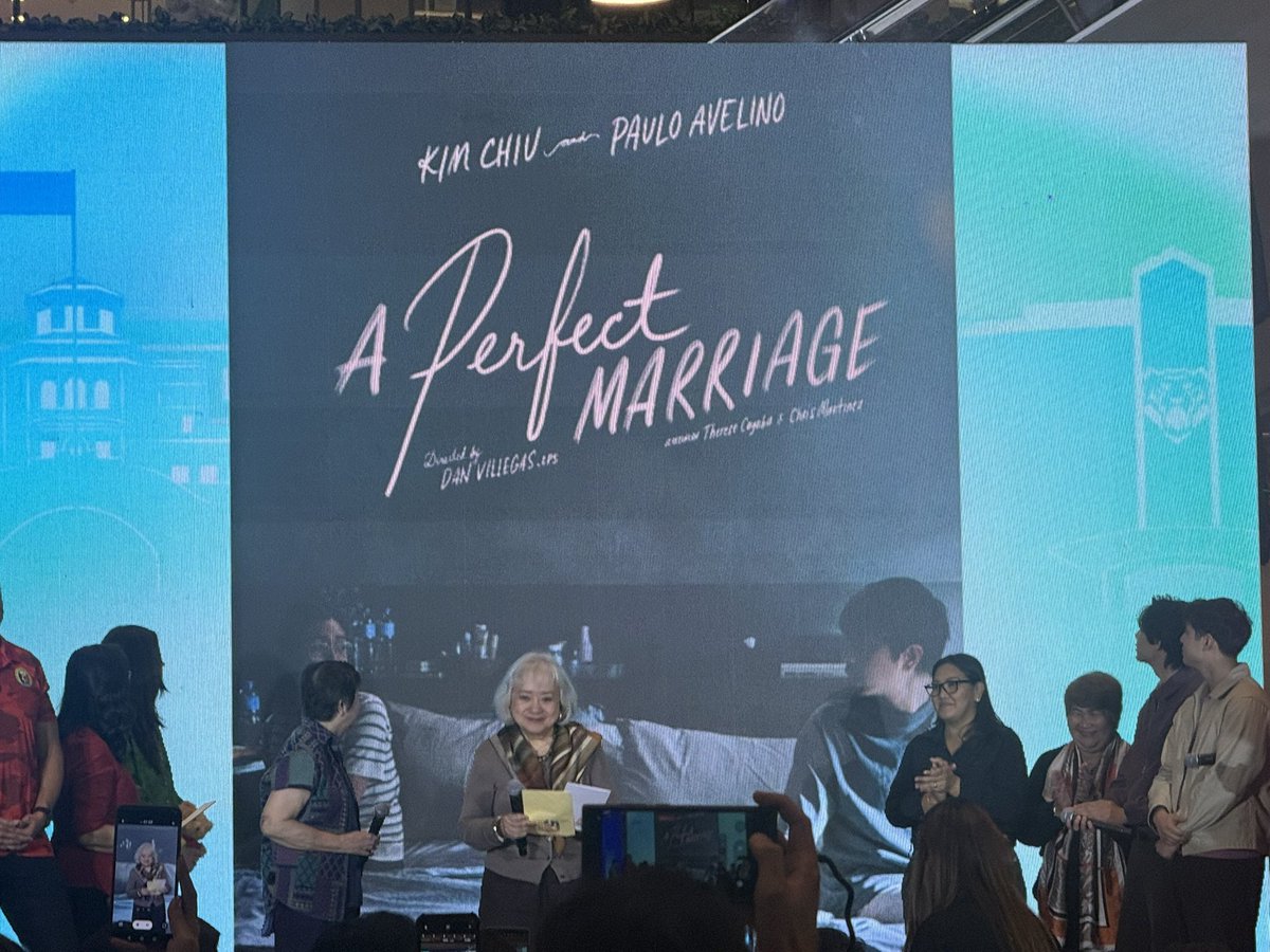 mjfelipe's tweet photo. JUST IN: MMFF MOVIE #8 - 'A PERFECT MARRIAGE' 
Produced by Quantum Films 
Directed: Dan Villegas
Lead Actors: Kim Chiu and Paulo Avelino https://t.co/I4HZMHofW5