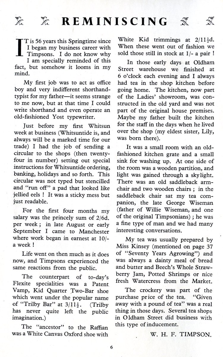 TimpsonArchive's tweet photo. Here is a piece from The Timpsonian magazine from July 1952 written by Mr Will

@JamesTCobbler https://t.co/l7Xblv1u1L