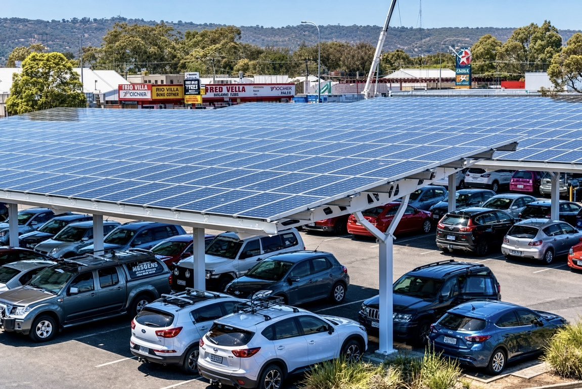 JamesMelville's tweet photo. Cover the car parks in solar panels. Leave the farmland for farming. https://t.co/DJP5DSfBb4