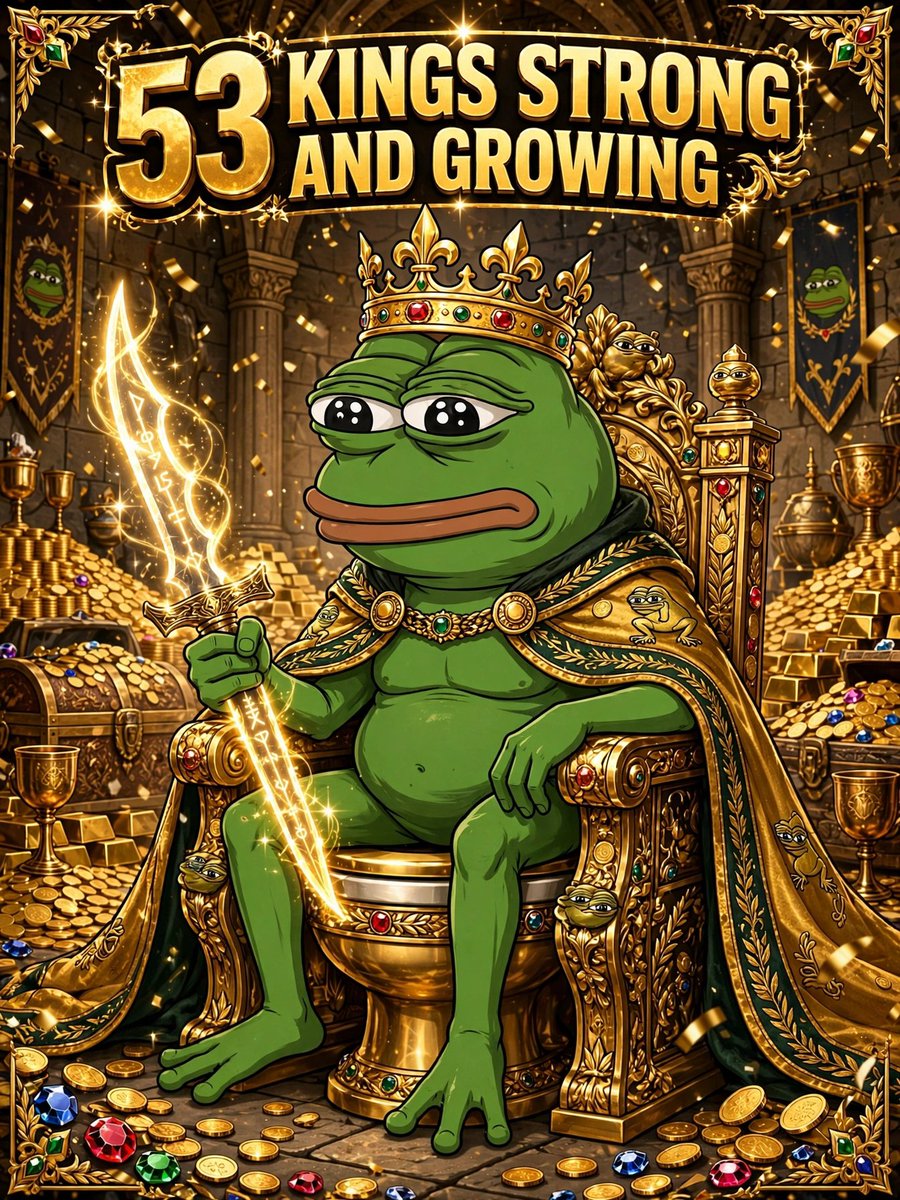 pepekrissol's tweet photo. 53 KINGS STRONG AND GROWING 👑🚽

Not by bots. Not by numbers.
By real frogs who believe in the Relic. 🗡️✨

Every post matters. Every king counts.

WHO'S READY TO RALLY? 🐸🔥

$PEPEKRIS // THE KING'S RELIC
#KRIS https://t.co/GcxbWe9gJD