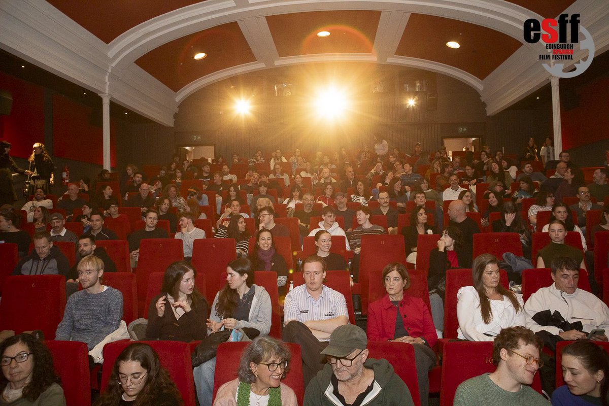 _ESFF's tweet photo. What a way to finish this edition of ESFF26 with a sold out screening of @LaBolaNegraFilm.  Thank you to Alberto Conejero for coming to Edinburgh and being so generous with your poetic words and wisdom. https://t.co/81CuwcyNll