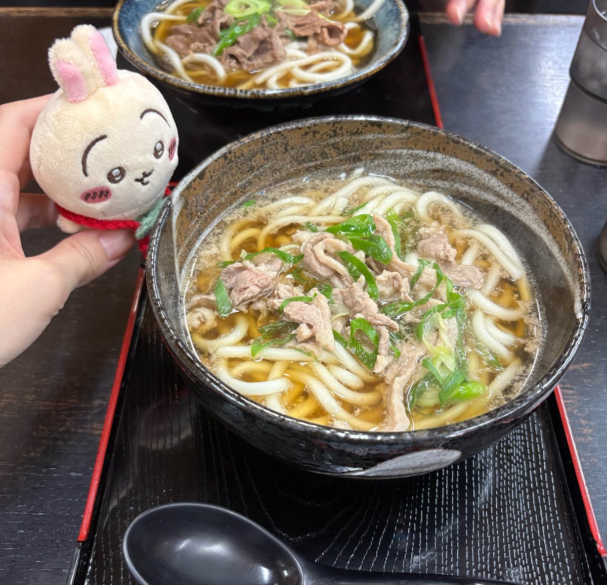 usachikb's tweet photo. 昨日のもぐもぐ本舗の写真〜
おいなりうさぎ可愛い🦊🫶🏻

鴨南蛮うどんの美味しさに気づいてしまった✨また食べたい!! https://t.co/T4LvW7WyX7