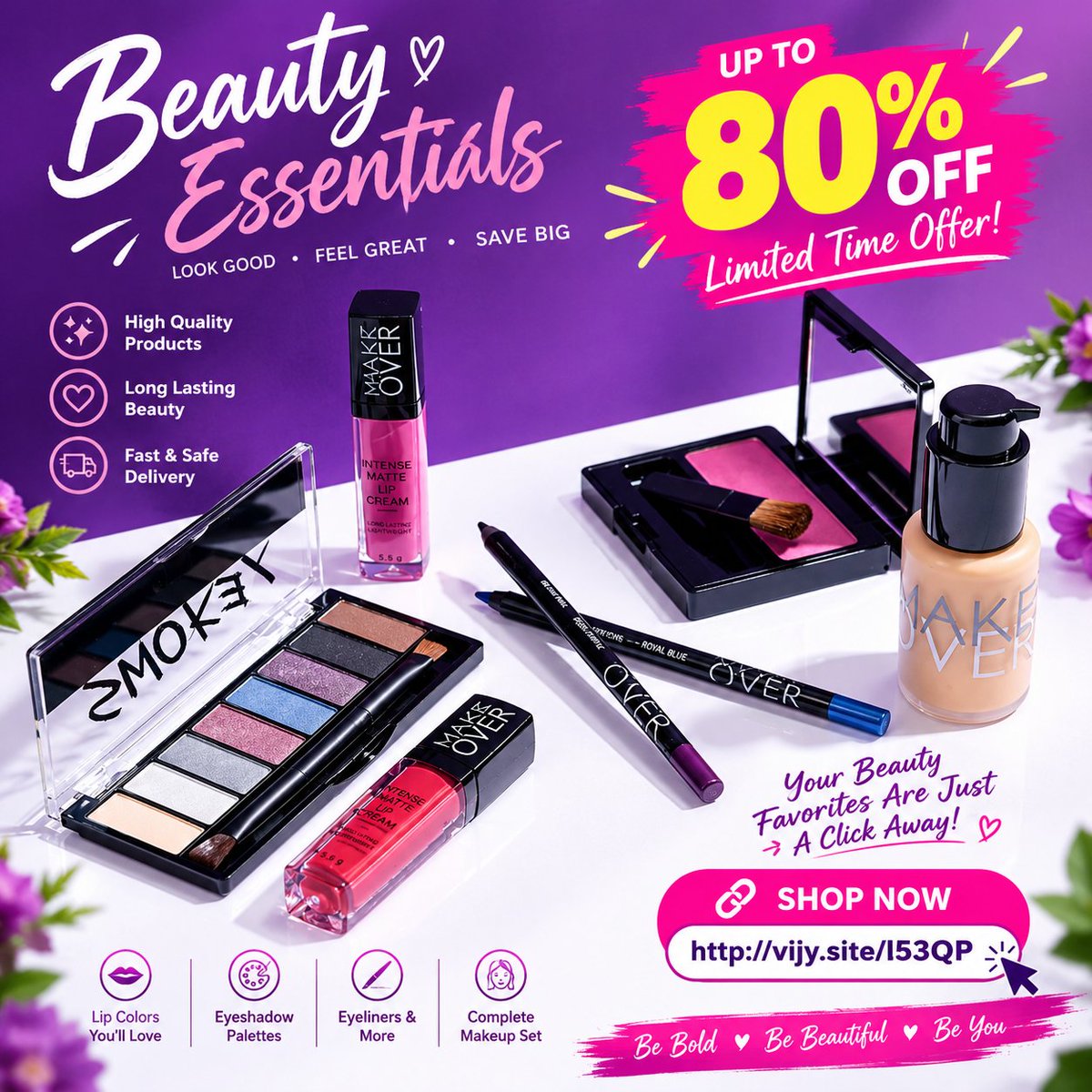 Jessicanmcw's tweet photo. 💄✨ BEAUTY DEALS — UP TO 80% OFF! 💖
Gorgeous makeup at amazing prices! 😍 Upgrade your beauty routine for less.
🛍️ Shop Now! 👇 🔗 https://t.co/L4NEva7nen
#BeautyDeals #MakeupLovers #80Off https://t.co/YKVH5WWxBX