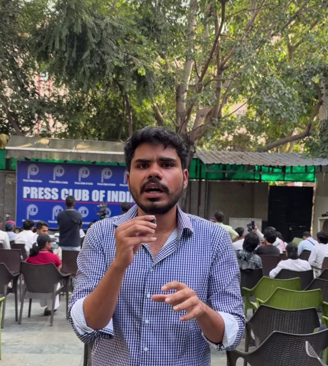 JunkePolitical's tweet photo. His name is Harsh an independent journalist.

Delhi Police detained him and even after 48 hr no one knows where he is.

Pls share this widely he was helping protesters who were being beaten up and raising his voice against this dictatorship govt.
@harshdelhise https://t.co/ASCnsMs1xJ