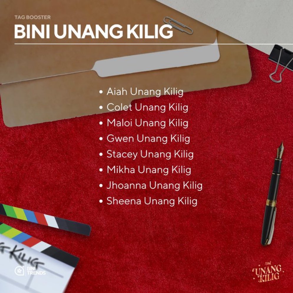 BINI_TrendsTeam's tweet photo. Drop tags for Unang Kilig! 

BINI FOR THE GRAMMYS

#BINIForYourGRAMMYConsideration 
#BINI #GrammysFYC #BINI_UnangKilig #BINI_AParallelWorld https://t.co/sSGWMCBxDq