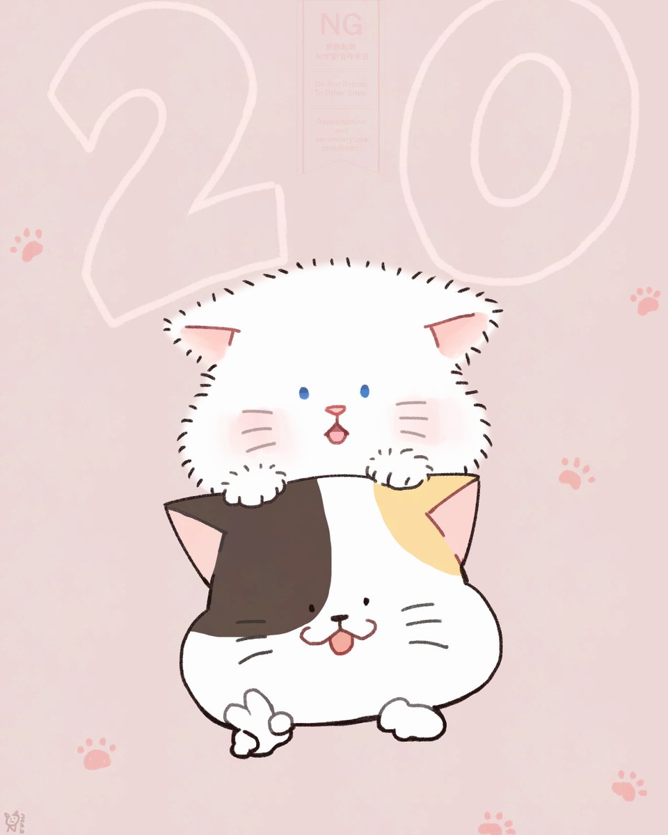 Nnn_nooora's tweet photo. ✨🐱2⃣0⃣🐱✨ https://t.co/ihUCVYJemC