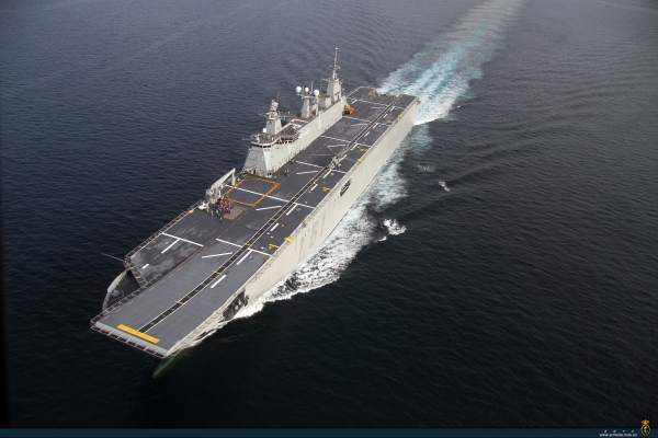 DefenceDecode's tweet photo. 🇮🇳 Navantia and L&amp;T team up for the Indian Navy’s  4 LPDs.
The proposed design will leverage Navantia’s experience with the Juan Carlos I, Canberra and Adelaide platforms.

The proposed vessels would support troop transport, helicopter operations and amphibious landings. https://t.co/0uoUhWKT1o
