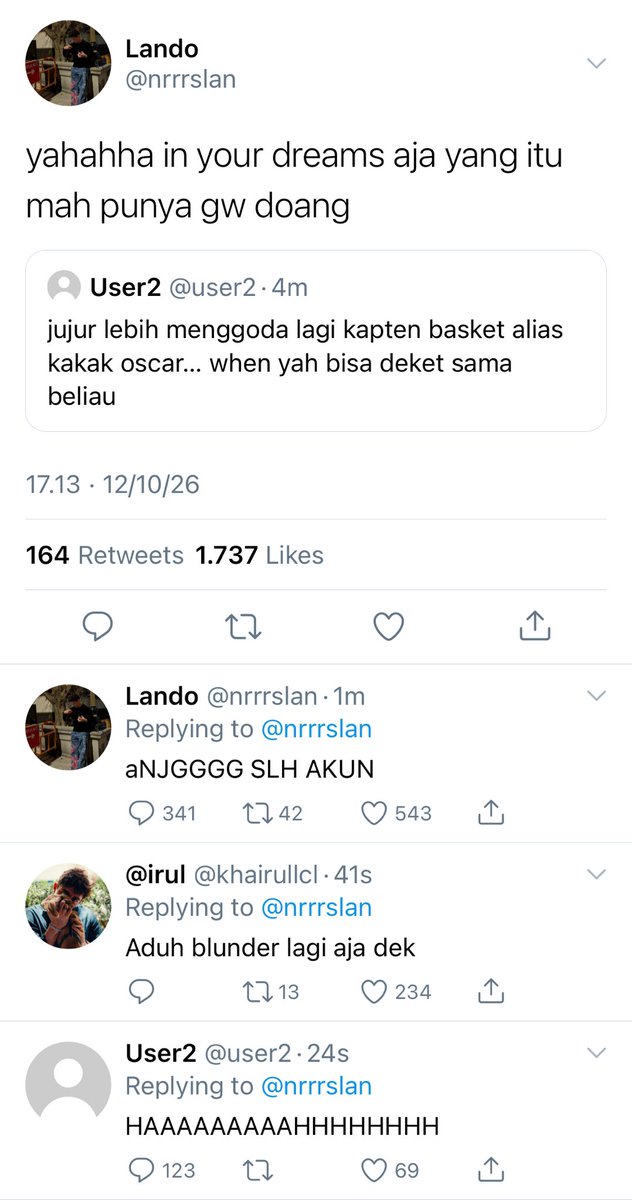 dekverstappen's tweet photo. landoscar one tweet au gimana kalo abang abangan capo kepincut sama si kapten basket euy https://t.co/b45f6i9BSN