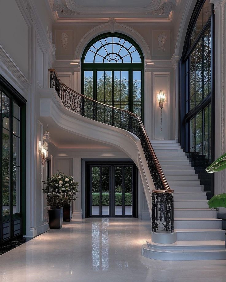 aurearch's tweet photo. Wide arched windows and neoclassical interior details. https://t.co/0VwO2Vpogj