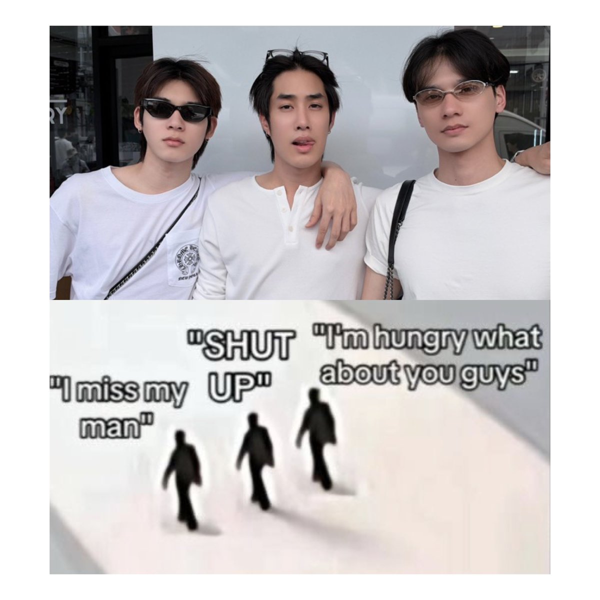 Gallway_girl04's tweet photo. Exactly how I imagine their dynamics lol

#teeteepor
#ทริปทำบุญบ้าง https://t.co/fbLRPmETLH
