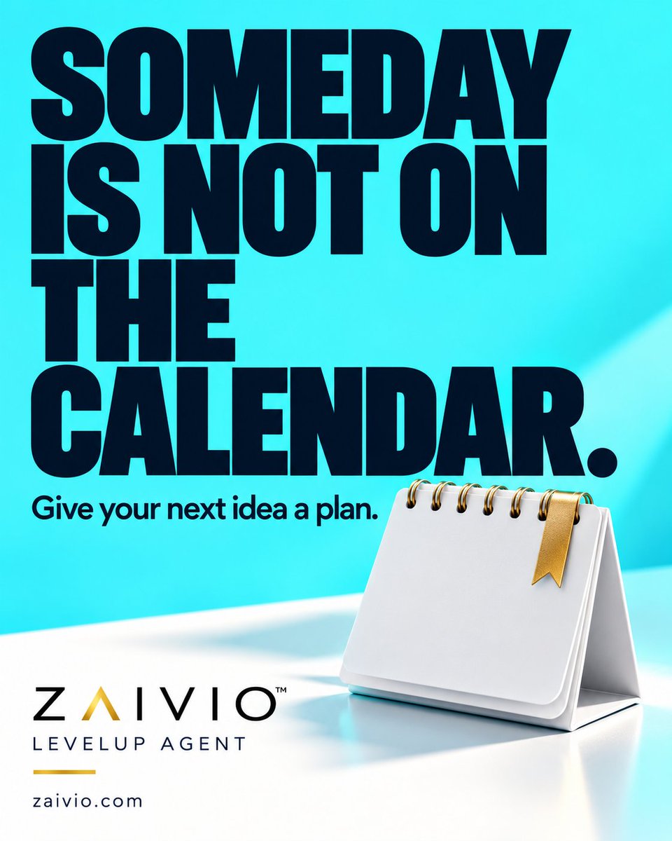 ZaivioAI's tweet photo. Someday is not on the calendar. We checked.

New service? New customers? LevelUp helps you work through a growth plan around your goal, resources and obstacles. Give your next idea a plan.

https://t.co/EsOMIb69jm https://t.co/GV7pzLzZ2y