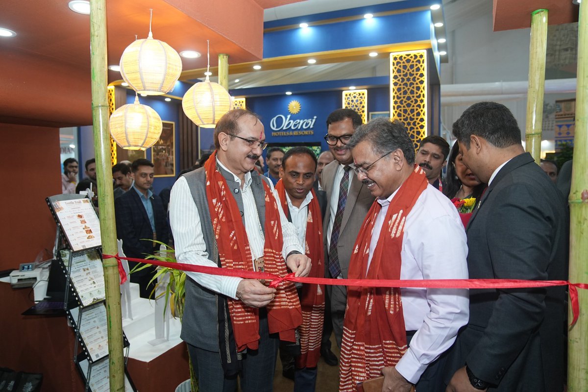 IndiatourismM's tweet photo. India Tourism Indore participated in MPTM 2026, Bhopal, promoting heritage, wildlife and sustainable tourism through Incredible India, Dekho Apna Desh &amp; Travel for LiFE. 🇮🇳🌿
#MPTM2026 #IncredibleIndia #TravelForLiFE https://t.co/tX5fvms7HK