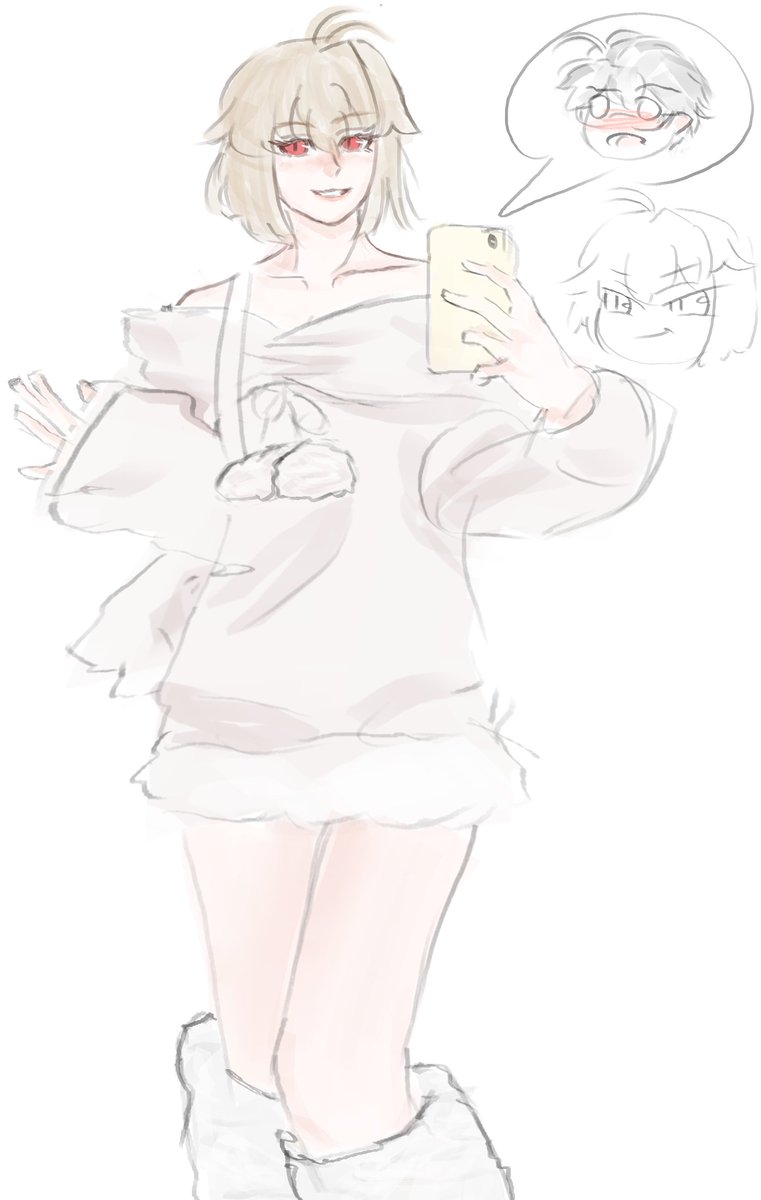 arrcueid's tweet photo. Arctober day 11 when arc selfie https://t.co/KoinQeSsA4
