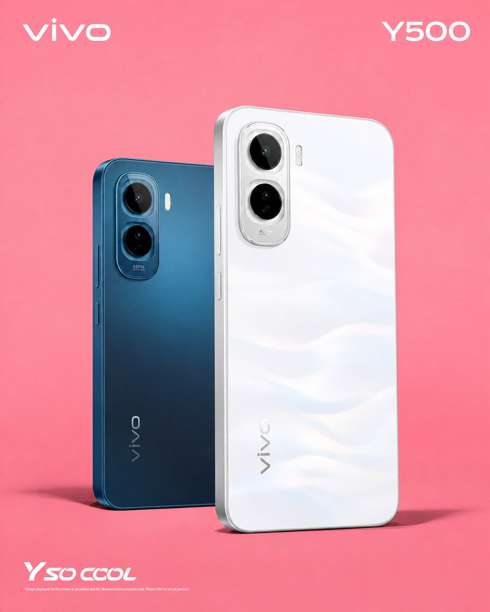 vivo__Nigeria's tweet photo. Where sleek design meets effortless style, make every moment a statement with the vivo Y500.
#vivoY500nigeria #8100mAh #AMOLEDDisplay #YSoCool #wearevivocommunity https://t.co/03OTX93mNg