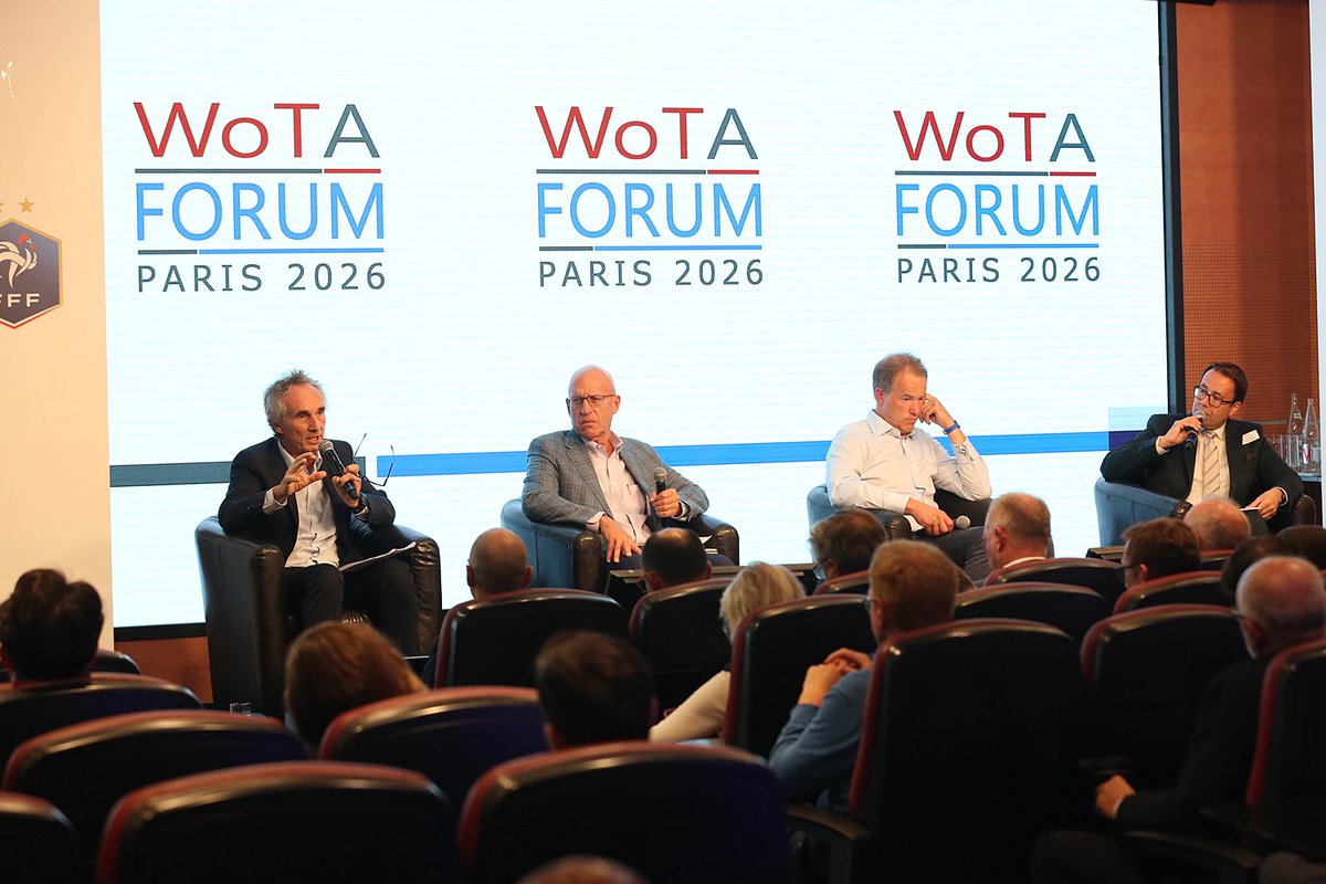 thcastle's tweet photo. Thanks to the guests on stage and the viewers worldwide at the WoTA Forum 2026 in Paris. What a great day with leading personalities like Cyrille Giraudat (CEO PMU), Keith Johnson (President 1/ST Technology), Alex Frost (CEO UK Tote Group) and many more https://t.co/BxHVOeETuO