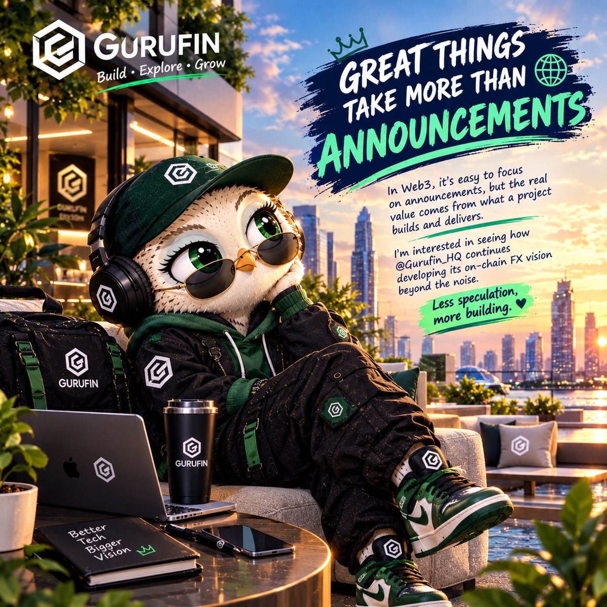 fateema3223's tweet photo. GREAT THINGS TAKE MORE THAN ANNOUNCEMENTS 🏗️🌐

In Web3, it's easy to focus on announcements, but the real value comes from what a project builds and delivers

I'm interested in seeing how @Gurufin_HQ continues developing its on-chain FX vision beyond the noise

#BLOCKCHAIN
#Web3 https://t.co/WbZKT1Kio5