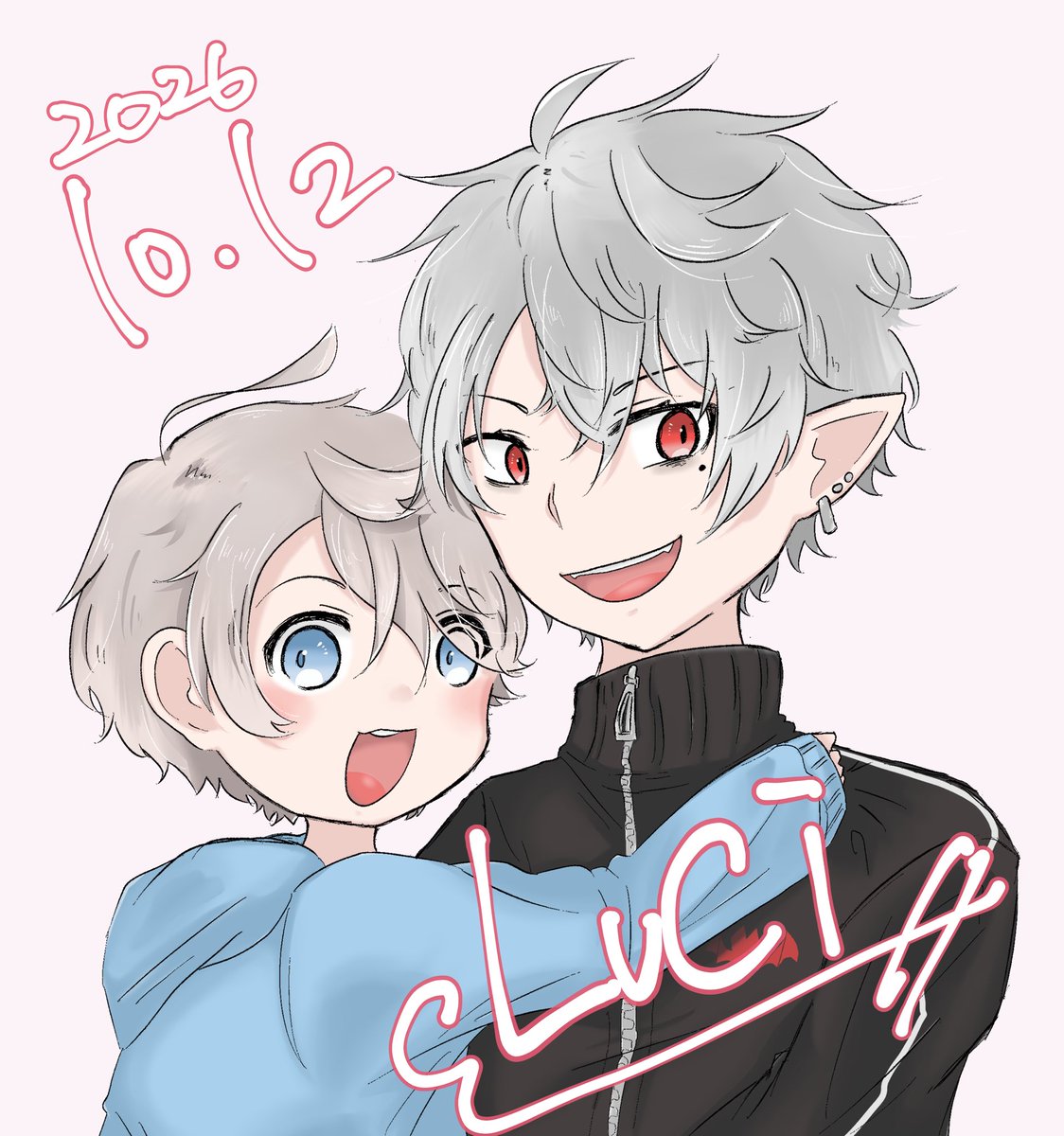 luuuuc4i's tweet photo. お菓子と一緒に挟ませて貰った、幼hrくんとkzhさん！
カードはチェキ風にしました☺️ https://t.co/JofrG2eozk