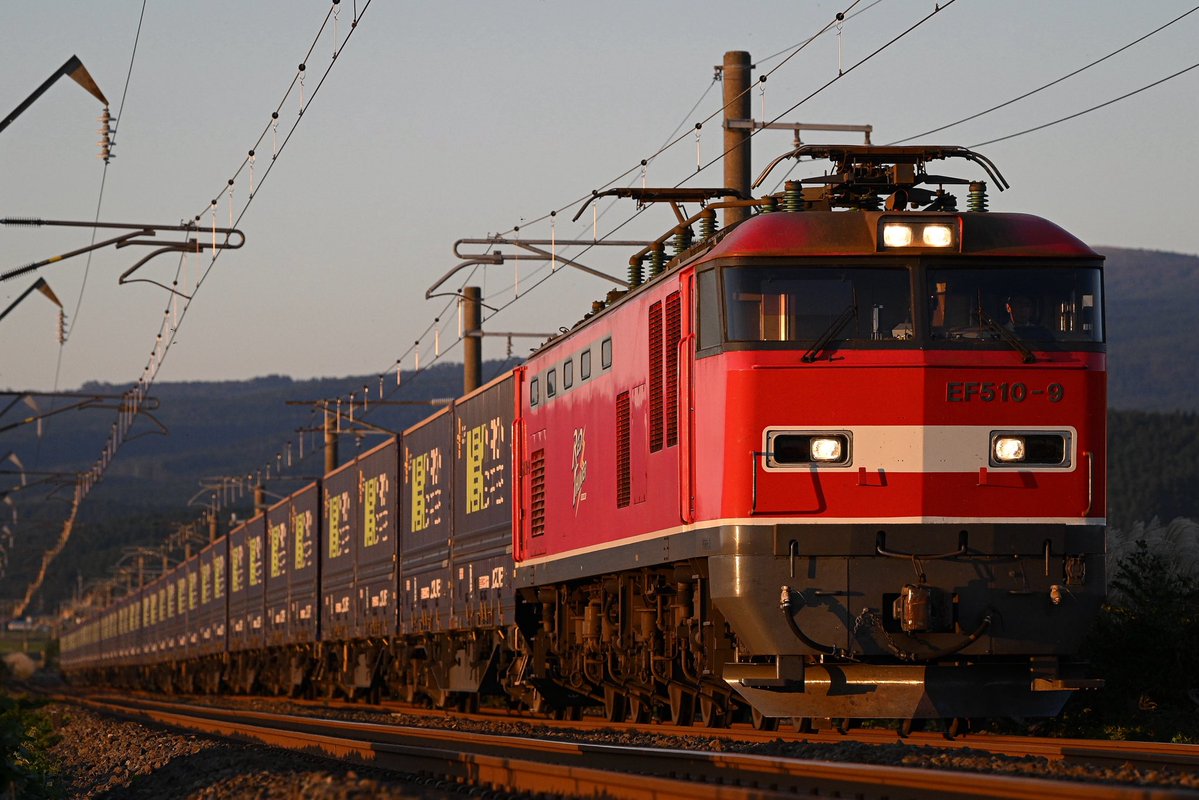 rokuyn1003's tweet photo. 2026/10/10, 11
9062レ/ 9053レ：EF510-9+コキx20
トヨロン迂回訓練 https://t.co/PYfuJPi1uD