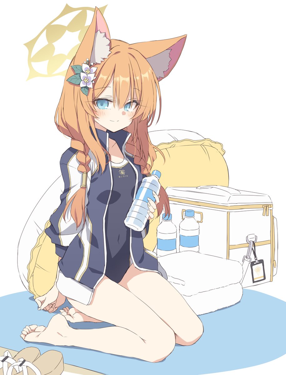 satoukabi's tweet photo. 前描いた水着ジャージマリーちゃん何度もみて https://t.co/PWWQvbq3P6