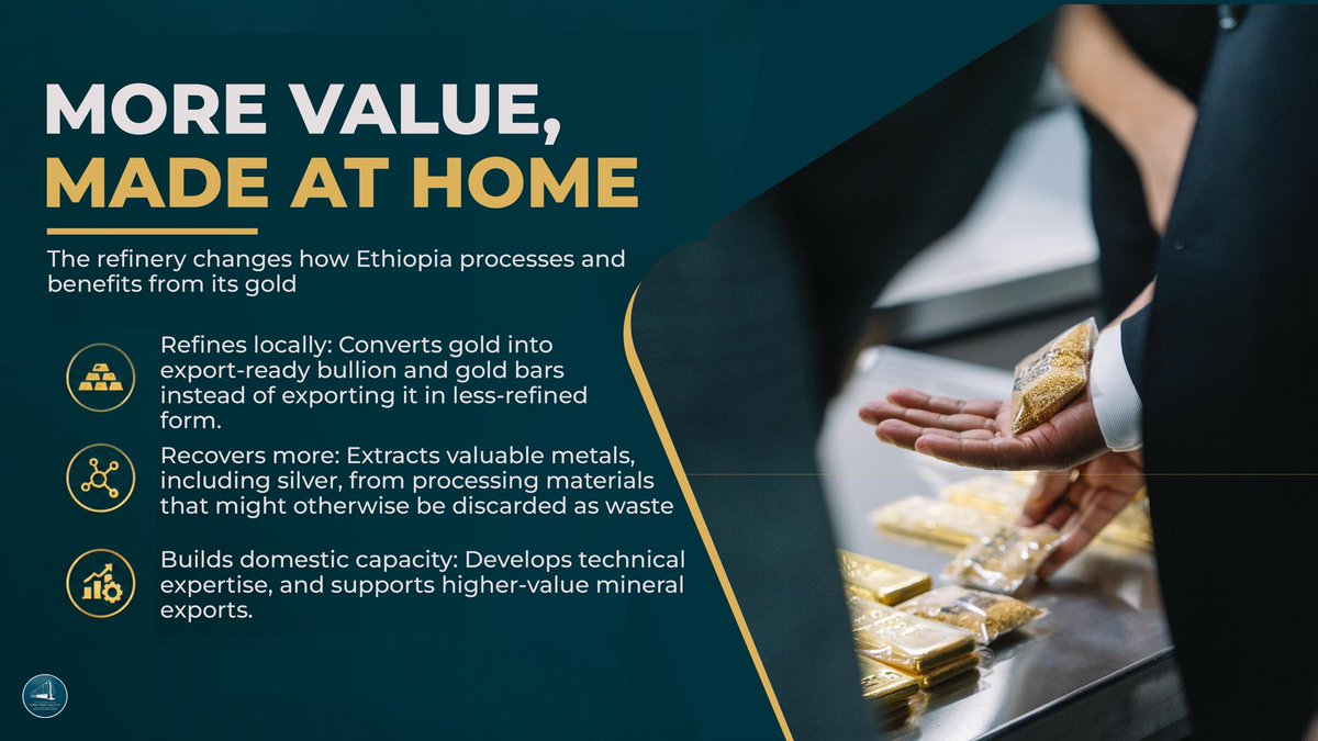 PMEthiopia's tweet photo. Once neglected, now a strategic engine of growth! Under the #MedemerGovernment, Ethiopia’s mining sector is unlocking its potential to drive economic transformation and national prosperity. 🇪🇹

#PMOEthiopia #EthiopiaDelivers https://t.co/tJKRPhJntd