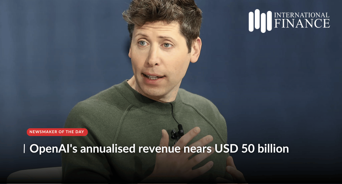 IntlFinanceMag's tweet photo. Sam Altman-led OpenAI's annualised revenue nears USD 50 billion #NewsmakeroftheDay #Internationalfinance

OpenAI started 2026  with USD 20 billion versus USD 6 ⁠billion in 2024. By Q2, Anthropic beat the ChatGPT parent on the revenue front #OpenAI #SamAltman #ArtificialIntelligence #AIRevenue